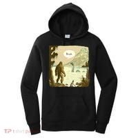 Funny Bigfoot Sasquatch Loch Ness Monster Introvert Bruh Women's Hoodie thumb 0
