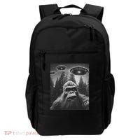 Funny Bigfoot Sasquatch Alien Ufo Backpack thumb 0