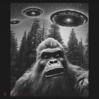 Funny Bigfoot Sasquatch Alien Ufo Tote Bag thumb 4