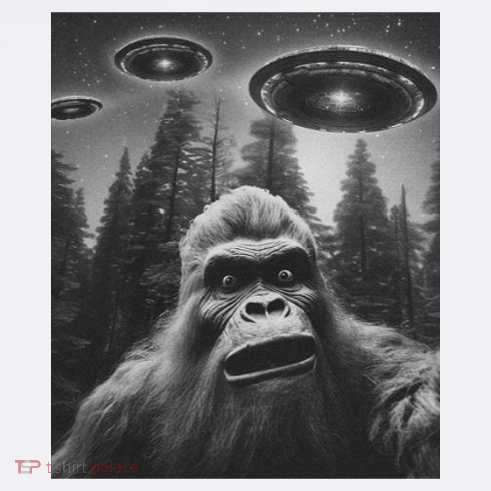Funny Bigfoot Sasquatch Alien Ufo Hoodie