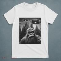 Funny Bigfoot Sasquatch Alien Ufo T-Shirt thumb 5