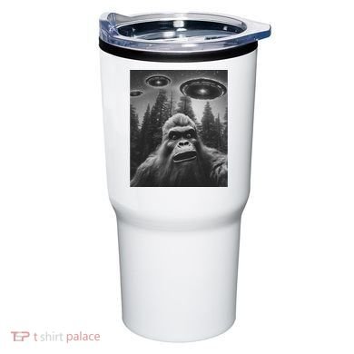 Funny Bigfoot Sasquatch Alien Ufo Tumbler