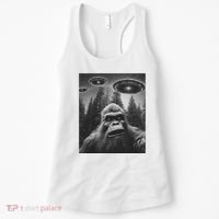 Funny Bigfoot Sasquatch Alien Ufo Women's Tank Top thumb 0