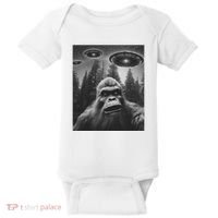 Funny Bigfoot Sasquatch Alien Ufo Baby Bodysuit thumb 0