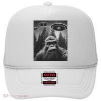 Funny Bigfoot Sasquatch Alien Ufo Hat thumb 0
