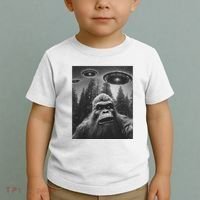 Funny Bigfoot Sasquatch Alien Ufo Toddler T-Shirt thumb 2