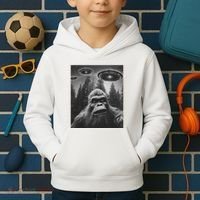 Funny Bigfoot Sasquatch Alien Ufo Kids Hoodie thumb 2