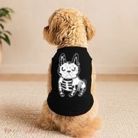 French Bulldog Skeleton Ghost Halloween Costume Gift Doggie Tank thumb 2
