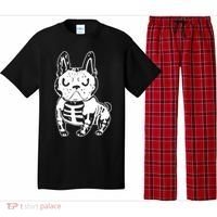 French Bulldog Skeleton Ghost Halloween Costume Gift Pajama Set thumb 0