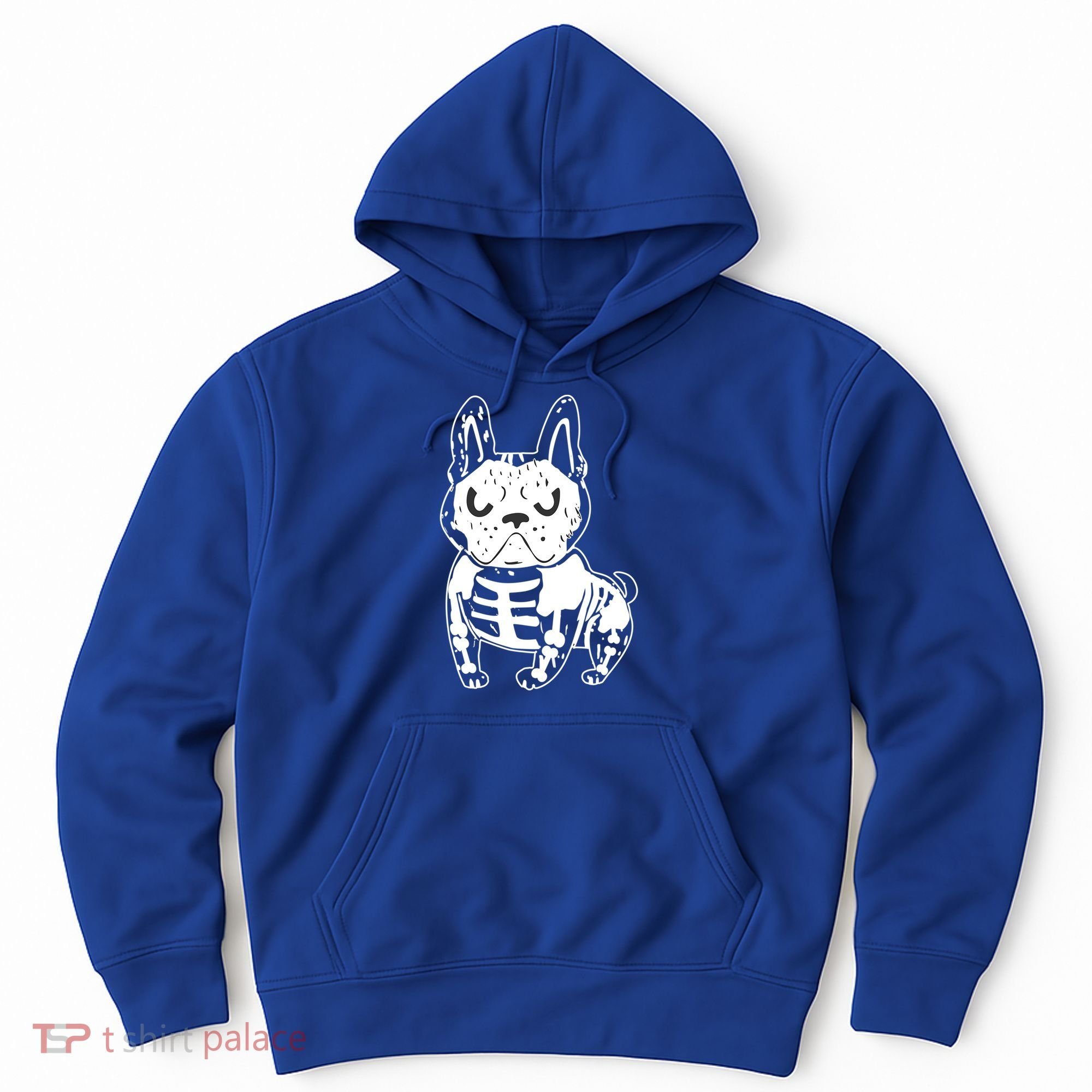French Bulldog Skeleton Ghost Halloween Costume Gift Hoodie