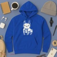 French Bulldog Skeleton Ghost Halloween Costume Gift Hoodie thumb 3