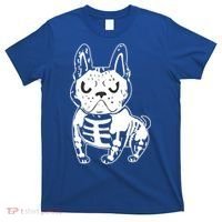 French Bulldog Skeleton Ghost Halloween Costume Gift T-Shirt thumb 0