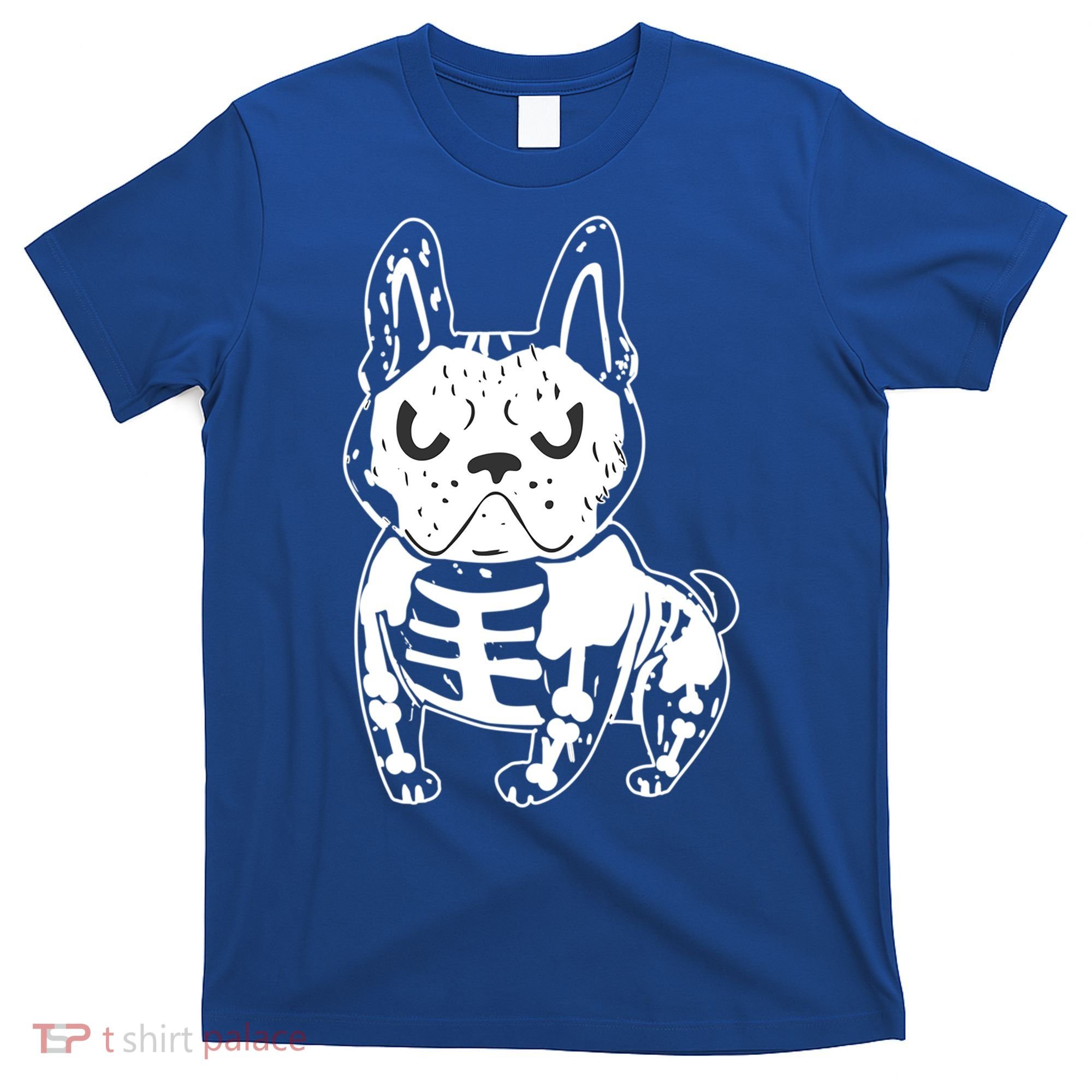 French Bulldog Skeleton Ghost Halloween Costume Gift T-Shirt