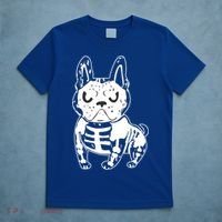 French Bulldog Skeleton Ghost Halloween Costume Gift T-Shirt thumb 5