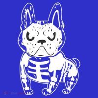 French Bulldog Skeleton Ghost Halloween Costume Gift Women's T-Shirt thumb 6