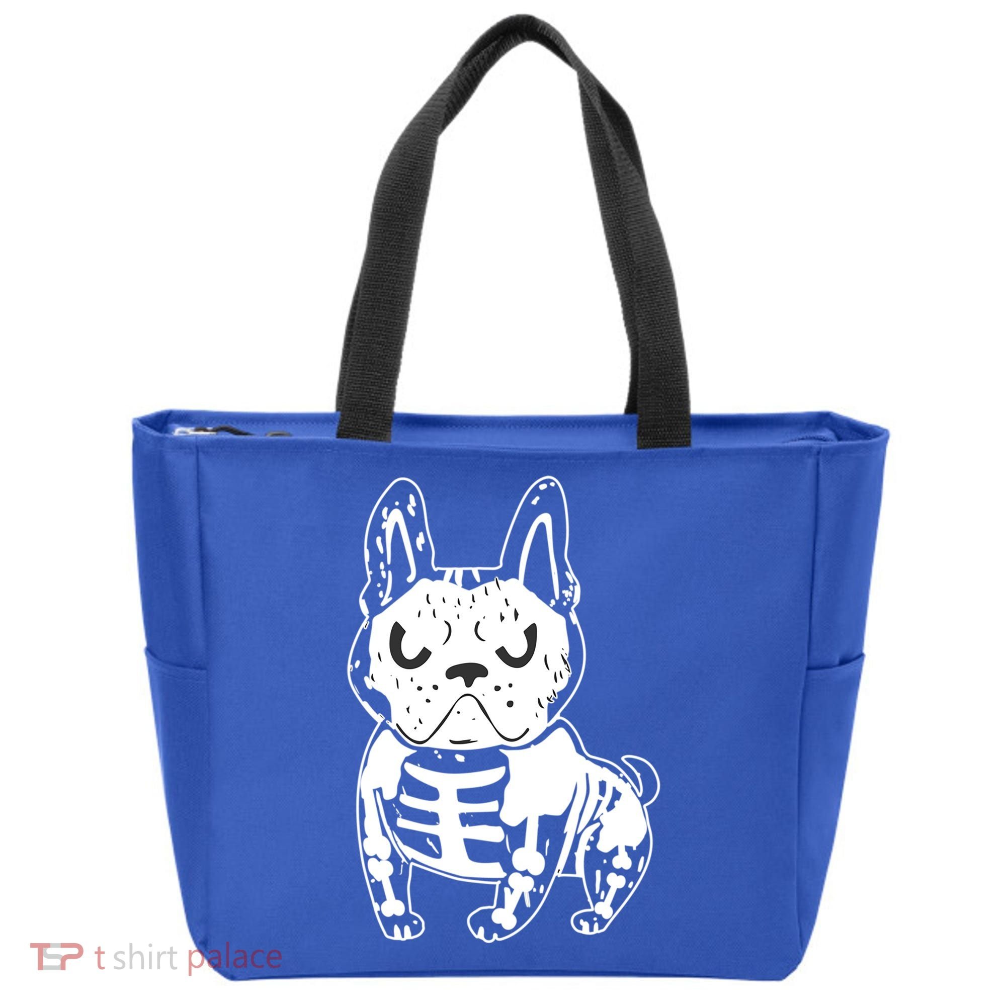 French Bulldog Skeleton Ghost Halloween Costume Gift Tote Bag