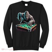 Funny Bigfoot Sasquatch Billiards Pool Player Sweatshirt thumb 0