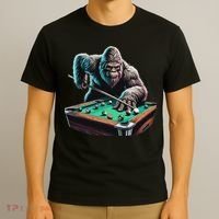 Funny Bigfoot Sasquatch Billiards Pool Player T-Shirt thumb 3