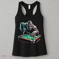 Funny Bigfoot Sasquatch Billiards Pool Player Women's Tank Top thumb 3