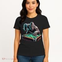 Funny Bigfoot Sasquatch Billiards Pool Player Women's T-Shirt thumb 4