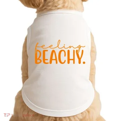 Feeling Beachy Summer Vacation Doggie Tank