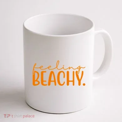 Feeling Beachy Summer Vacation Coffee Mug back