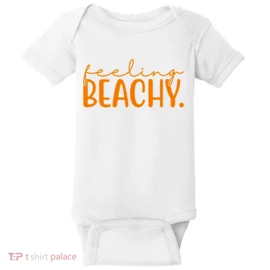 Feeling Beachy Summer Vacation Baby Bodysuit