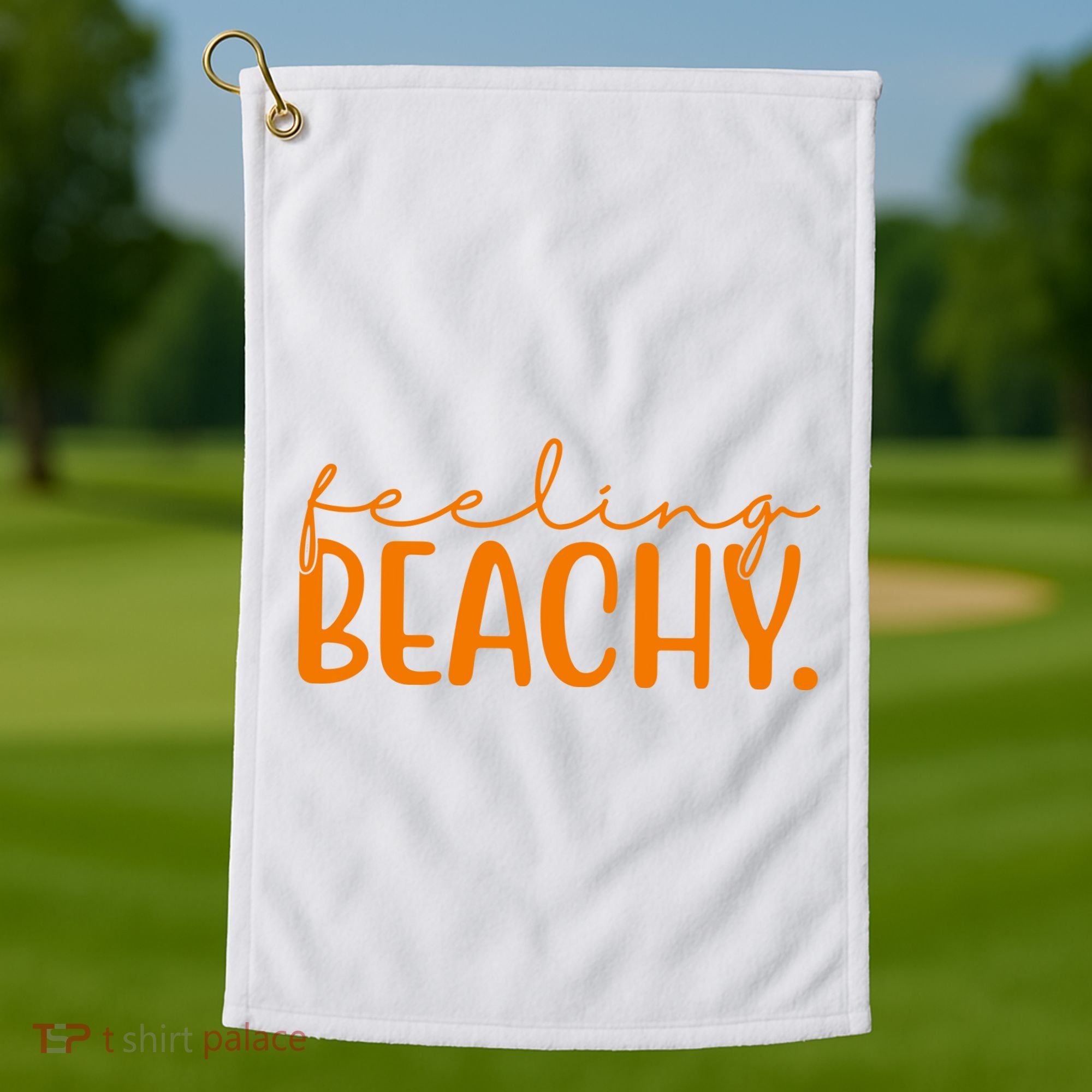 Feeling Beachy Summer Vacation Golf Towel
