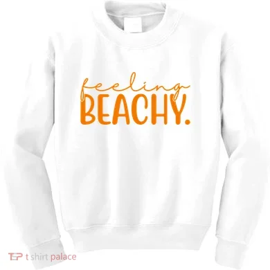 Feeling Beachy Summer Vacation Kids Sweatshirt