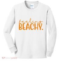 Feeling Beachy Summer Vacation Kids Long Sleeve Shirt thumb 0