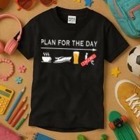 Plan For The Day Kids T-Shirt thumb 3