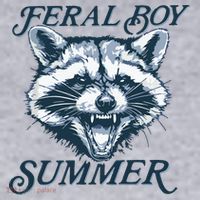 Feral Boy Summer Funny Raccoon Meme Trash Panda Raccoon Women's Sweatshirt thumb 2