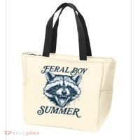 Feral Boy Summer Funny Raccoon Meme Trash Panda Raccoon Tote Bag thumb 3