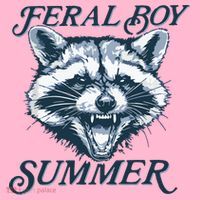 Feral Boy Summer Funny Raccoon Meme Trash Panda Raccoon Coaster thumb 2
