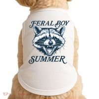 Feral Boy Summer Funny Raccoon Meme Trash Panda Raccoon Doggie Tank thumb 0