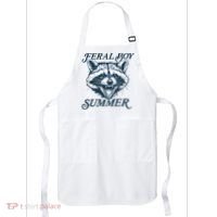 Feral Boy Summer Funny Raccoon Meme Trash Panda Raccoon Apron thumb 0