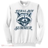 Feral Boy Summer Funny Raccoon Meme Trash Panda Raccoon Sweatshirt thumb 0