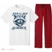 Feral Boy Summer Funny Raccoon Meme Trash Panda Raccoon Pajama Set thumb 0