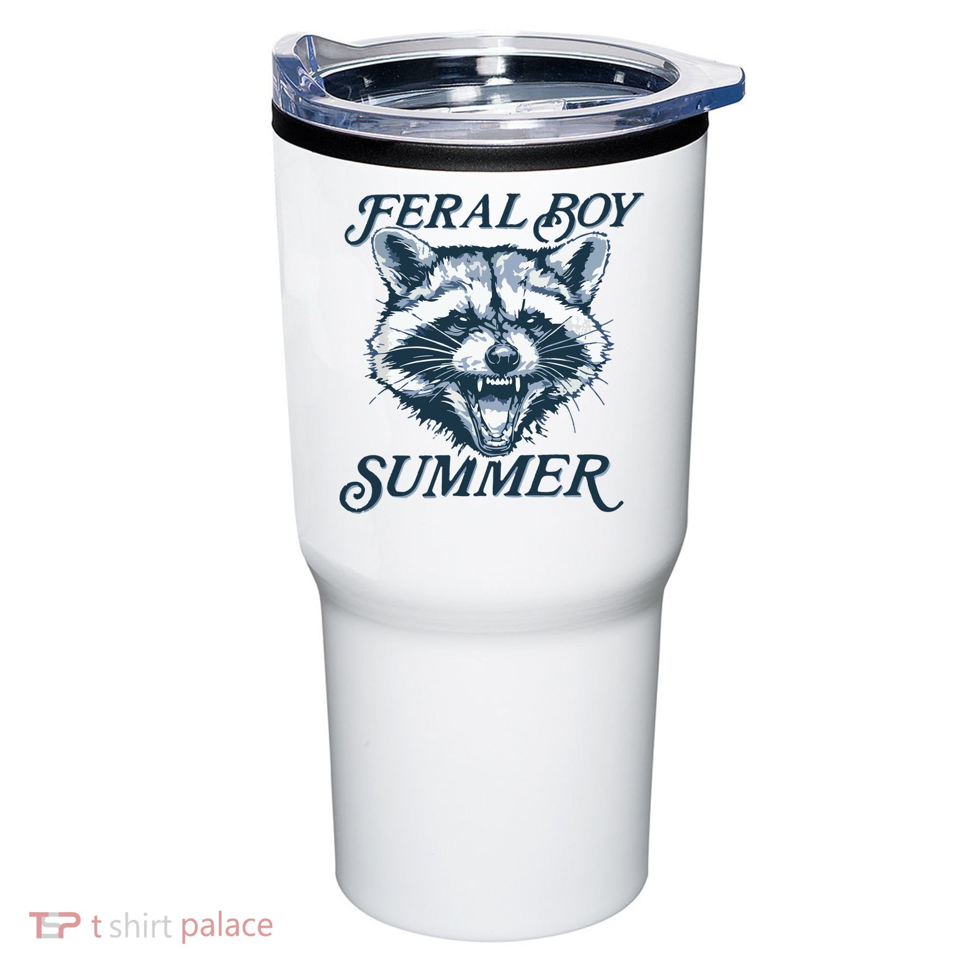 Feral Boy Summer Funny Raccoon Meme Trash Panda Raccoon Tumbler