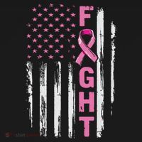 Fight Breast Survivor American Flag Breast Cancer Awareness Women's Hoodie thumb 2