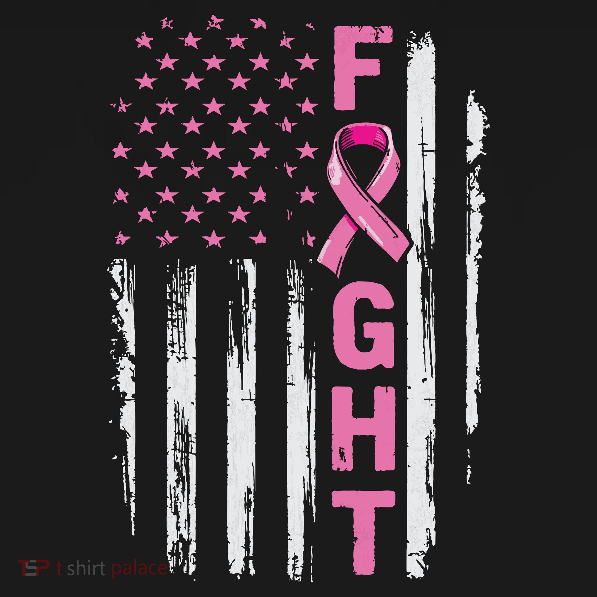 Fight Breast Survivor American Flag Breast Cancer Awareness Women's Hoodie
