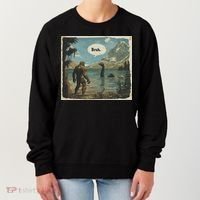 Funny Bigfoot Sasquatch Loch Ness Monster Introvert Bruh Women's Sweatshirt thumb 0