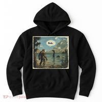 Funny Bigfoot Sasquatch Loch Ness Monster Introvert Bruh Hoodie thumb 0