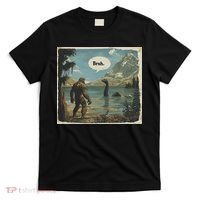 Funny Bigfoot Sasquatch Loch Ness Monster Introvert Bruh T-Shirt thumb 0
