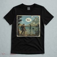 Funny Bigfoot Sasquatch Loch Ness Monster Introvert Bruh T-Shirt thumb 5