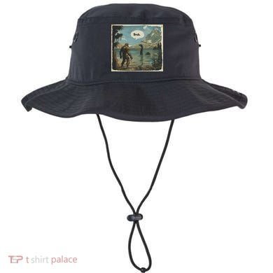 Funny Bigfoot Sasquatch Loch Ness Monster Introvert Bruh Bucket Hat