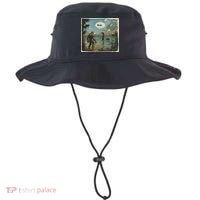 Funny Bigfoot Sasquatch Loch Ness Monster Introvert Bruh Bucket Hat thumb 0