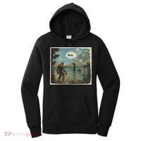 Funny Bigfoot Sasquatch Loch Ness Monster Introvert Bruh Women's Hoodie thumb 0