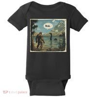 Funny Bigfoot Sasquatch Loch Ness Monster Introvert Bruh Baby Bodysuit thumb 0