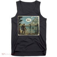 Funny Bigfoot Sasquatch Loch Ness Monster Introvert Bruh Tank Top thumb 0
